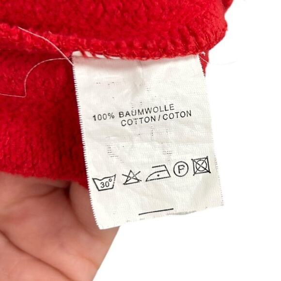 Deiters IM KARNEVAL Red Multicolor Rhinestone Skull Graphic Hoodie Mens Small - Picture 3 of 6